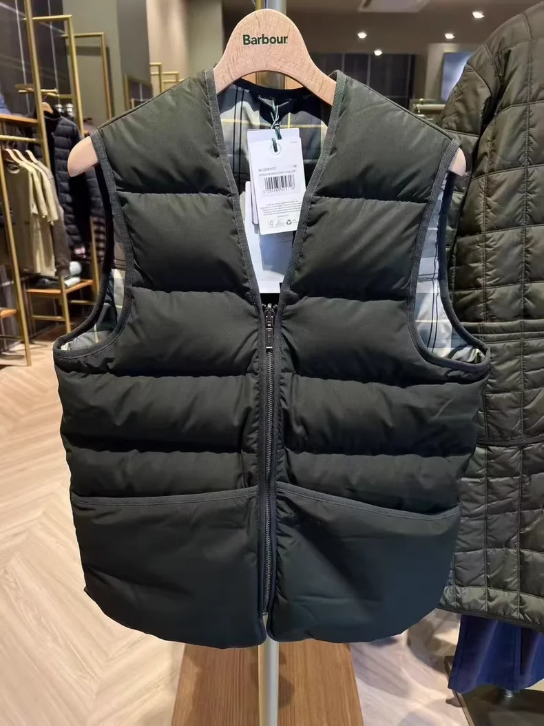 Свободный пуховый жилет barbour - Фотография_2