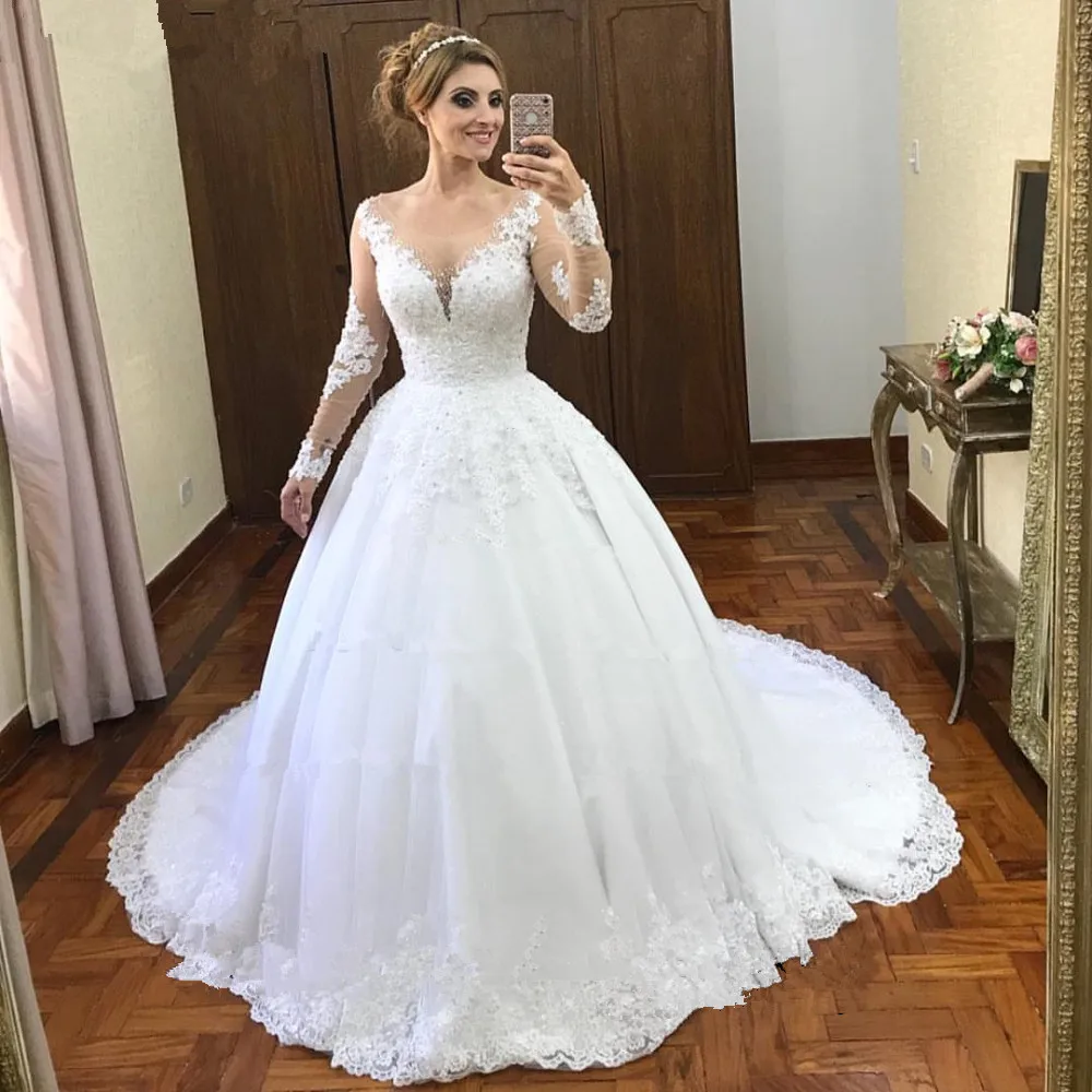 Свадебное платье с длинным рукавом - Фотография_4