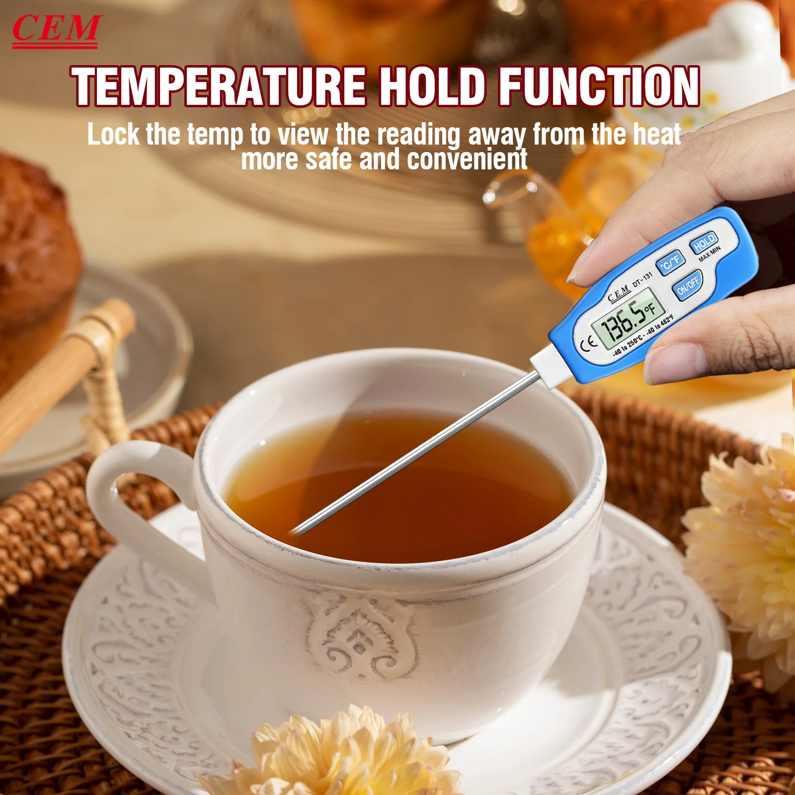 Cem цифровой термометр для мяса