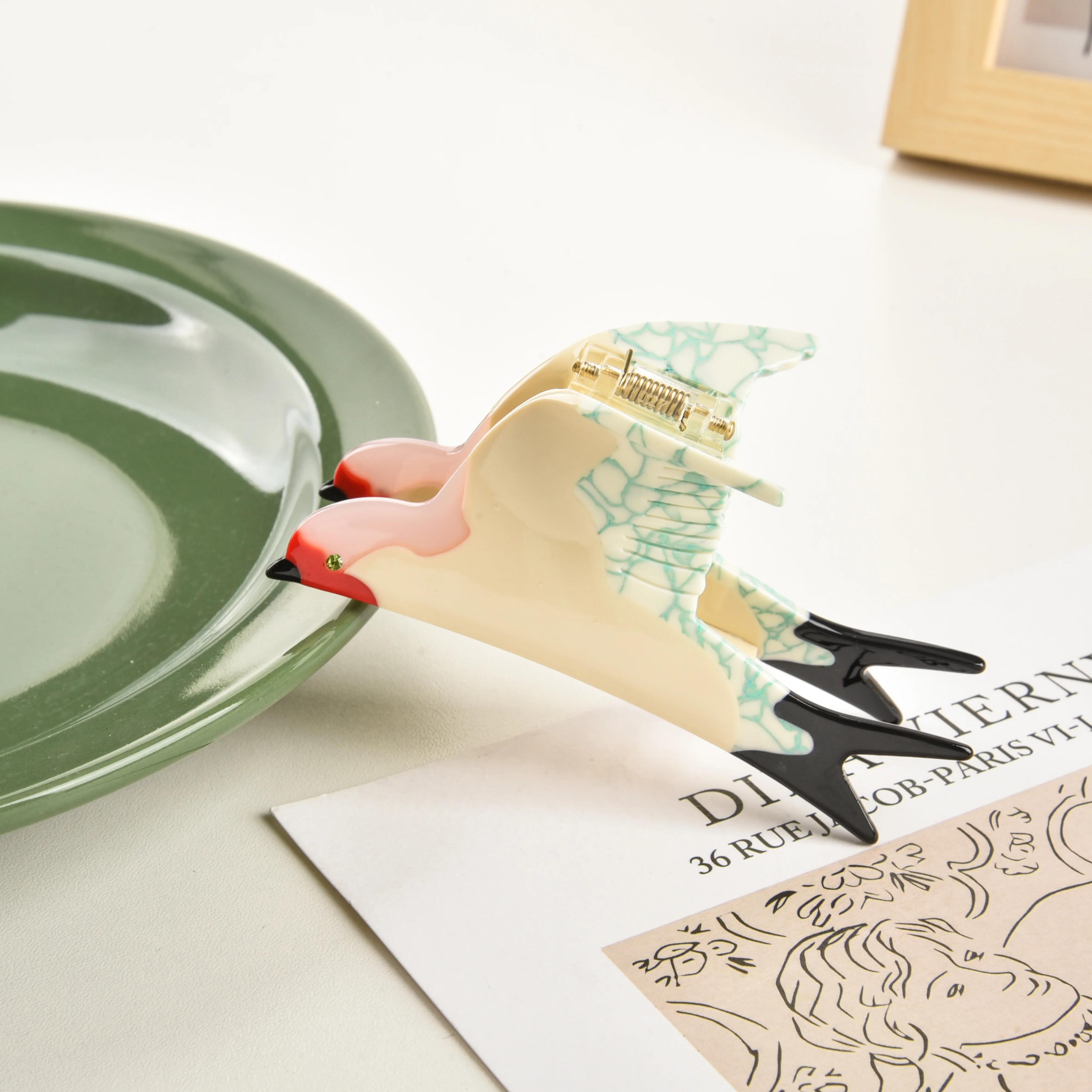 Duoshang 9,5 см зеленая ласточка