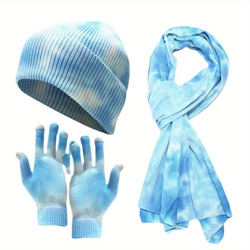 Вязаный комплект tie dye - Фотография_3