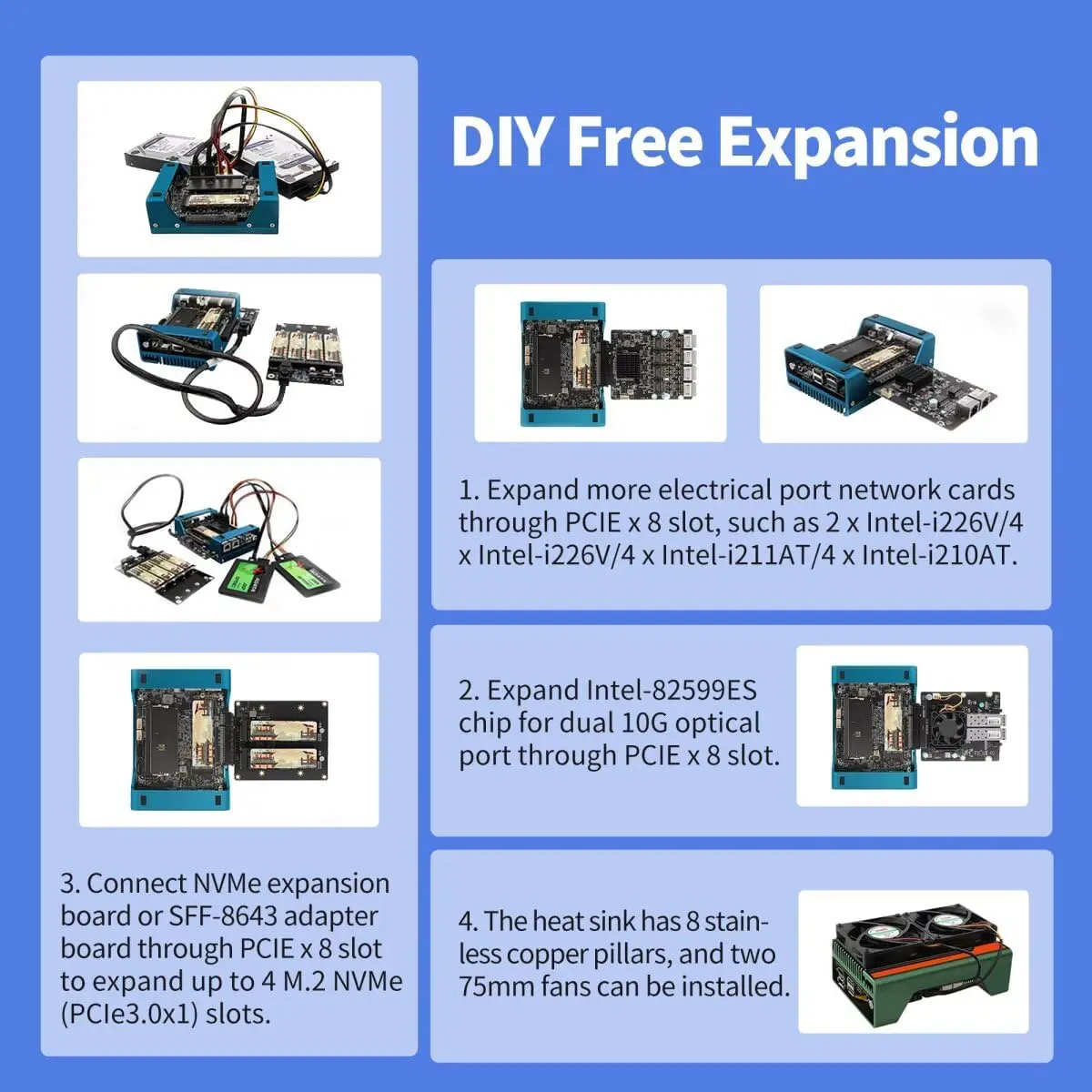 Mnboxconet мини-пк n100 pcie x 8 слотов - Фотография_5