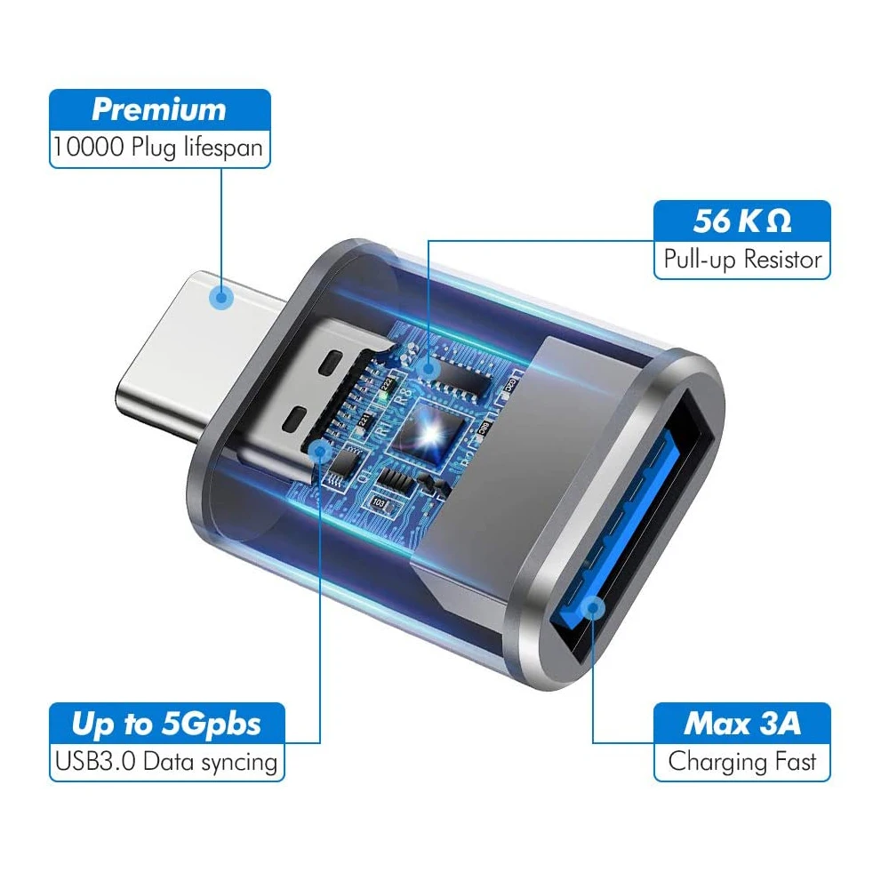 Usb 3.0 к type c otg адаптер зарядного - Фотография_5