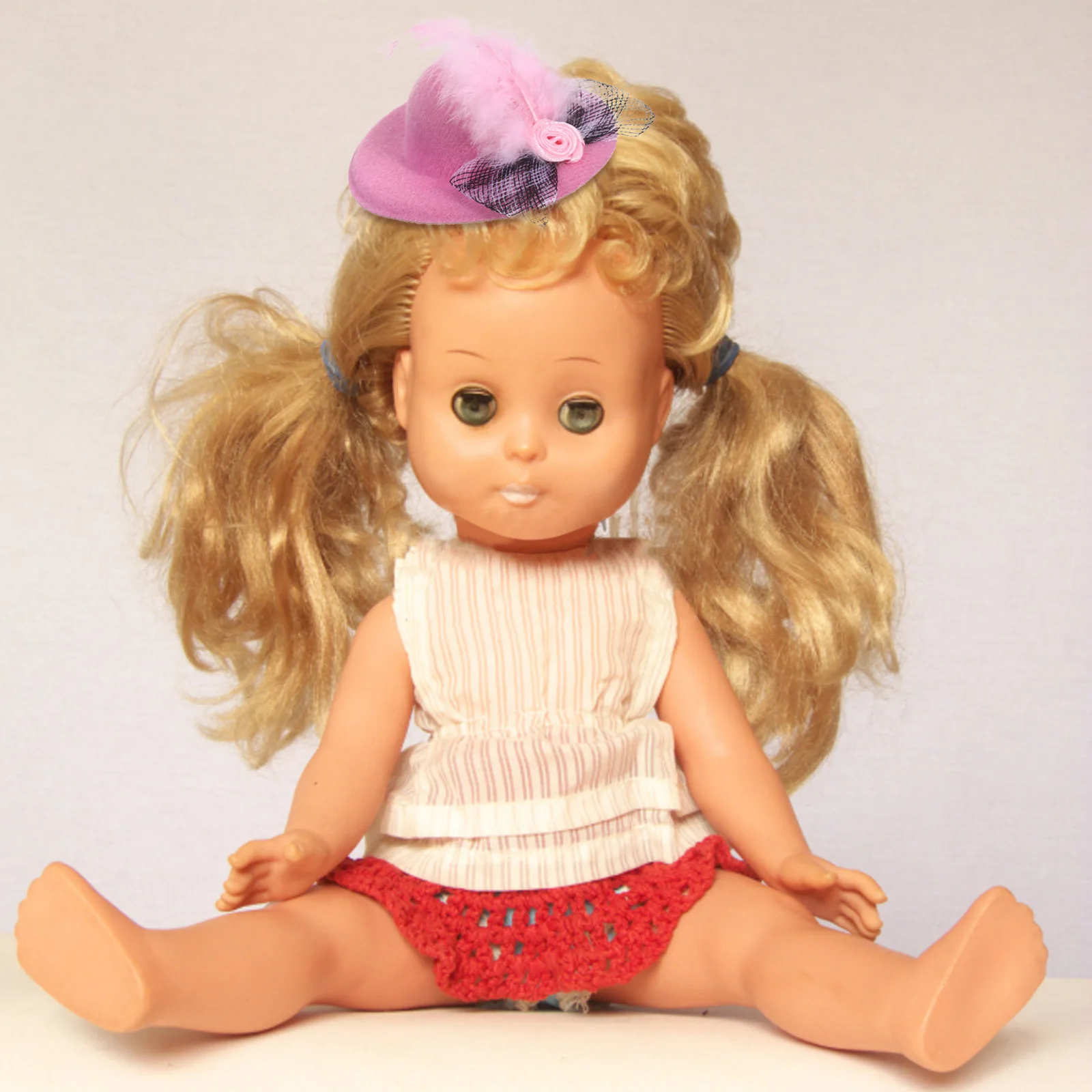 Мини-цилиндры для поделок. легкие маленькие нарядные шапки - Фотография_6