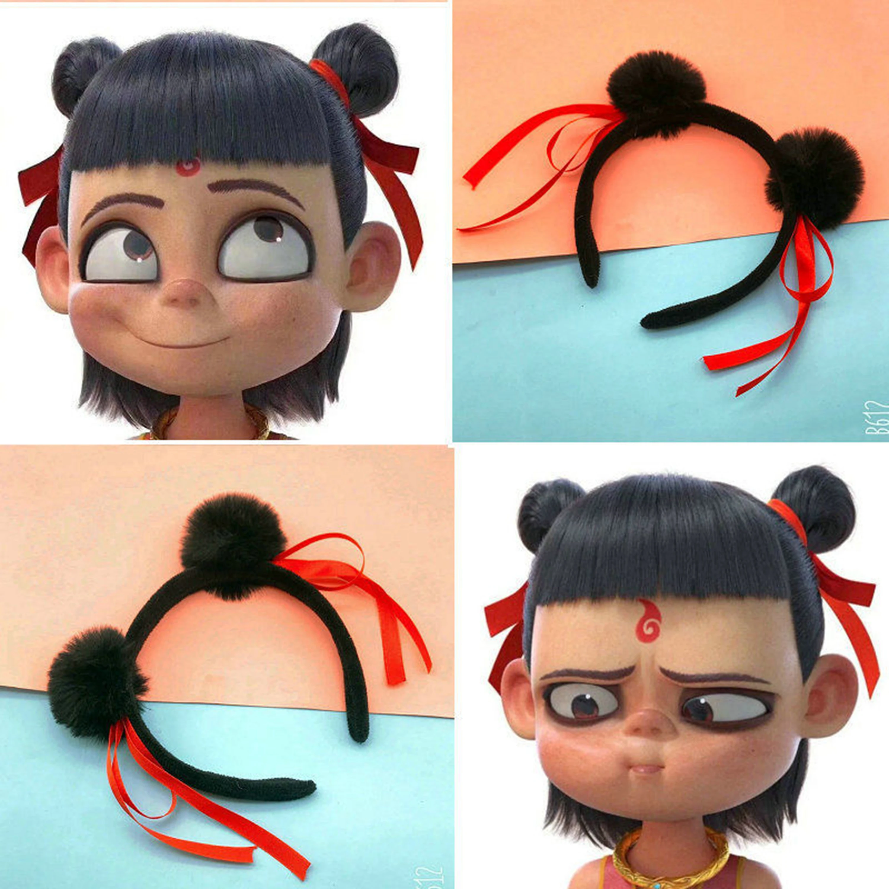 Аниме-фильмы, повязка на голову nezha - Фотография_2