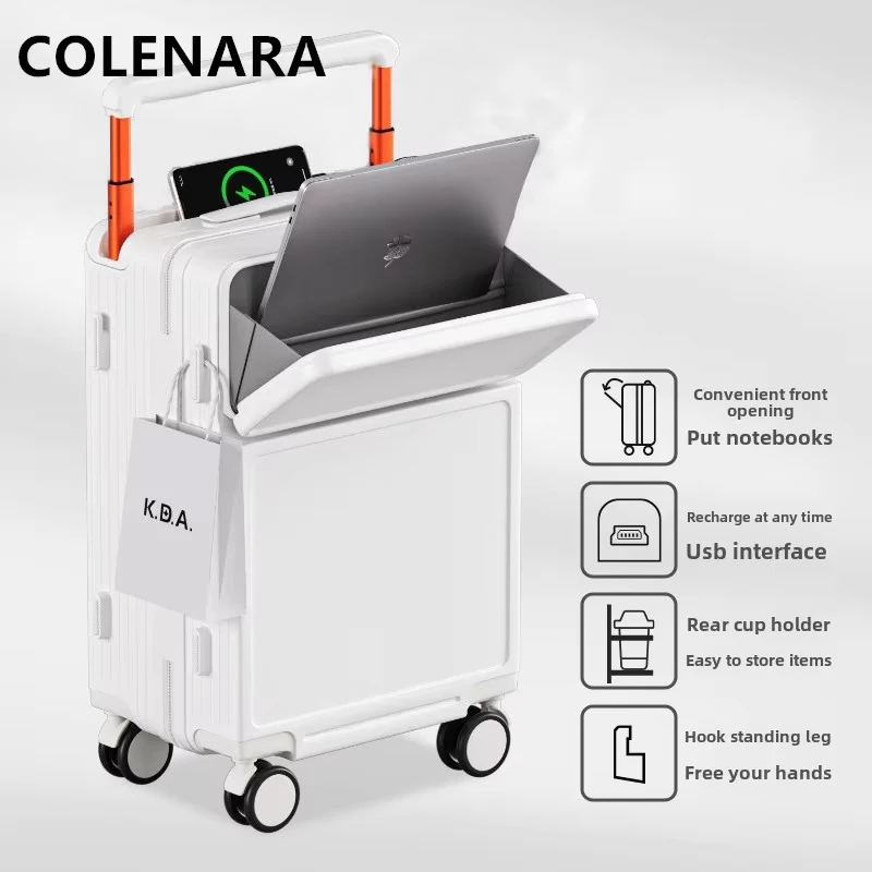 Многофункциональный чемодан colenara с передним отверстием