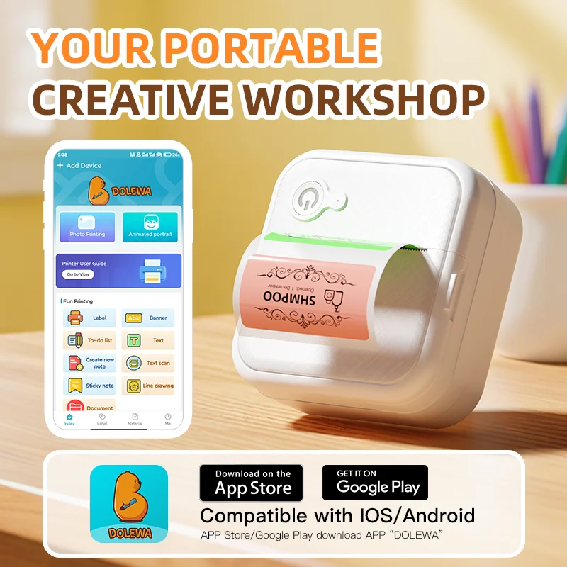 Портативные мини-принтеры dolewa d8