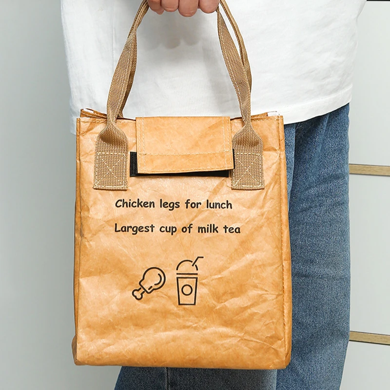 Изолированная бумажная сумка для обеда dupont - Фотография_2