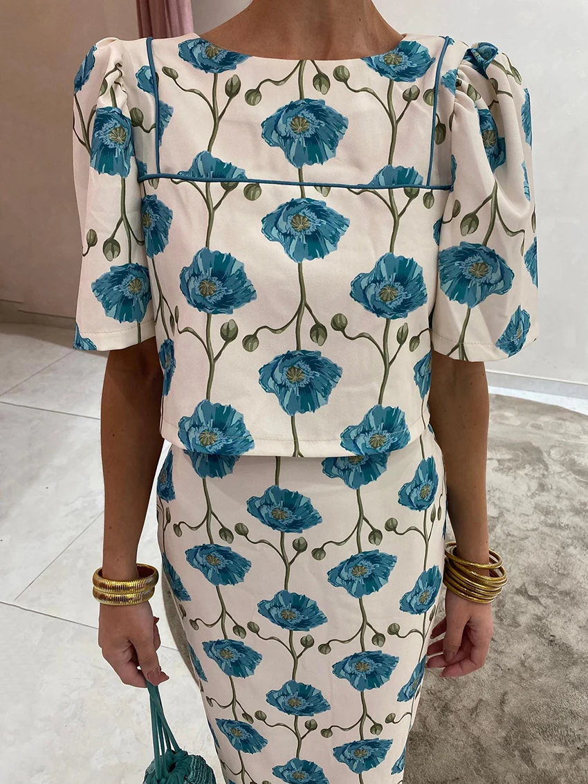 Marthaqiqi женский комплект одежды для сна с принтом - Фотография_4