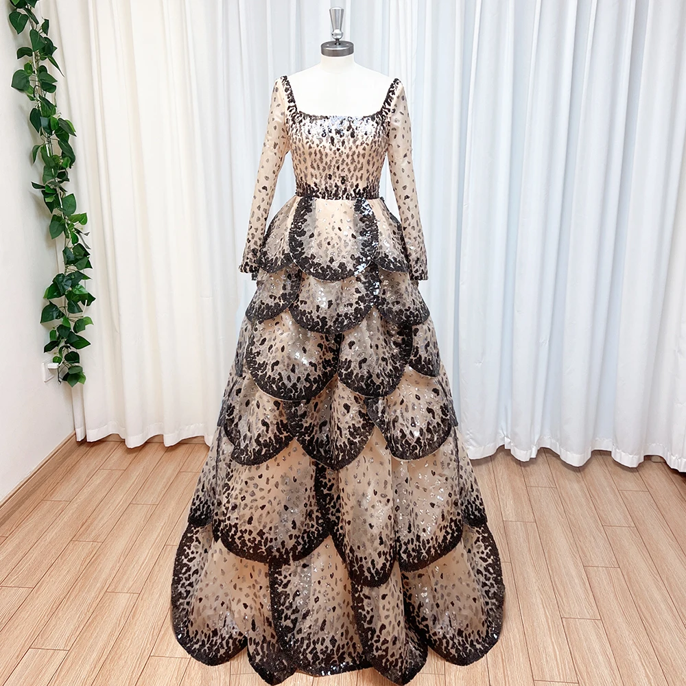 Роскошное вечернее платье dubai aline для женщин - Фотография_5