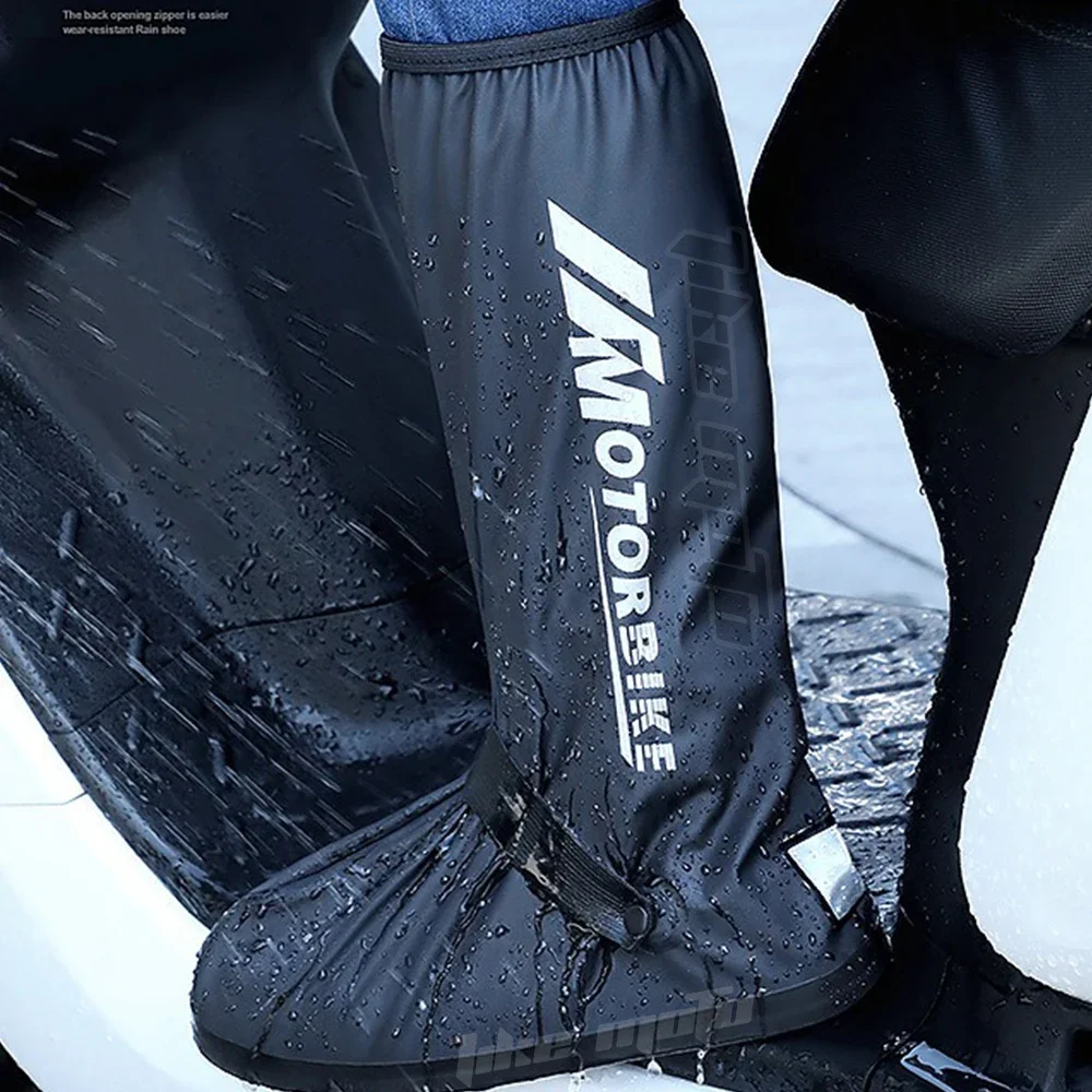 Мотоциклетные высокие непромокаемые ботинки - Фотография_2