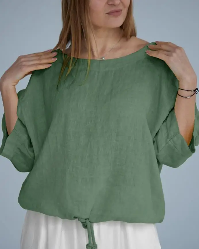 Рубашка с кружевной нашивкой и