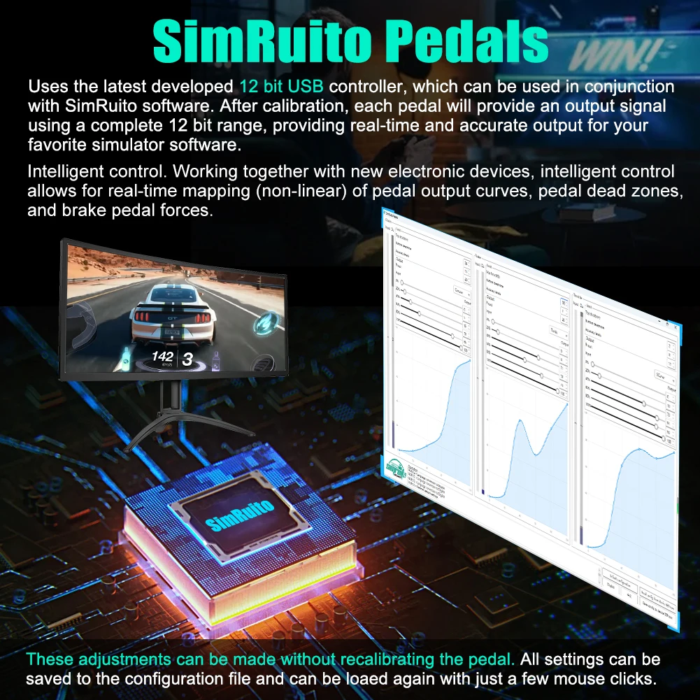 Simruito sim racing педали симулятор - Фотография_5