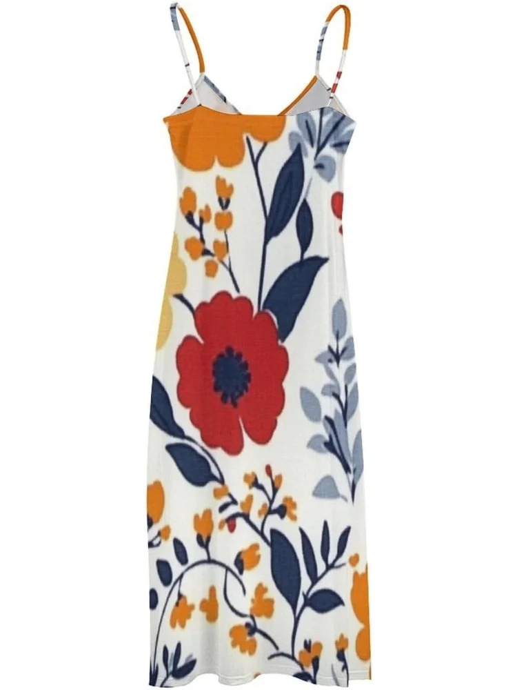 Женские макси-платья большого размера с цветочным принтом - Фотография_3