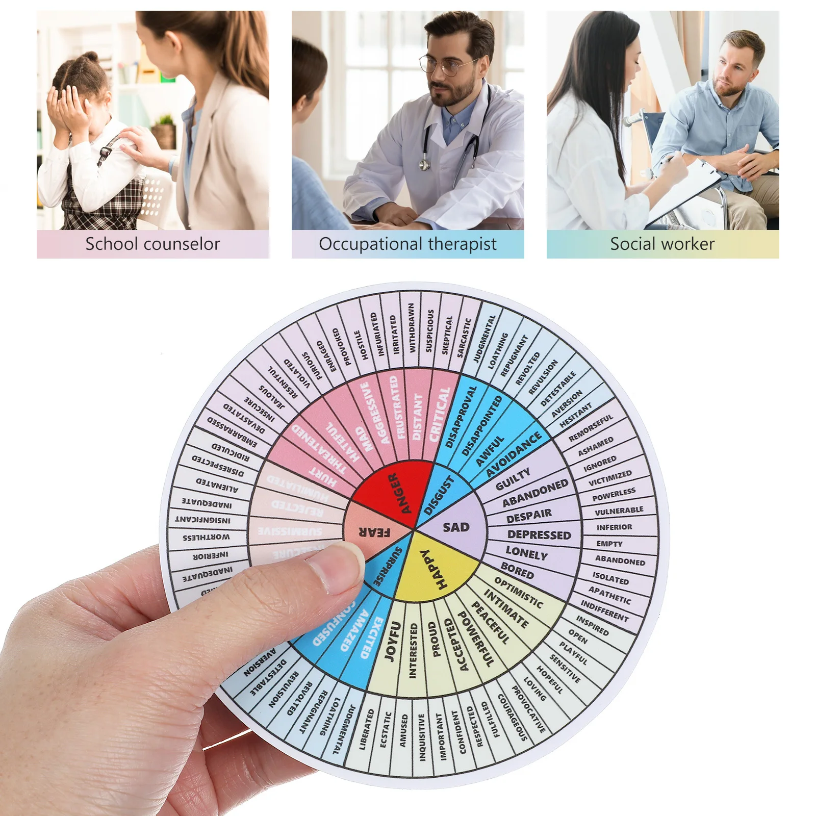 Колесо эмоции, магнитная таблица чувства для детей - Фотография_4
