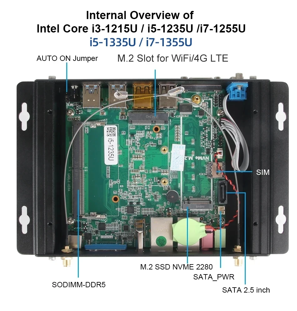 Xcy x58 безвентиляторный ipc мини-пк - Фотография_6