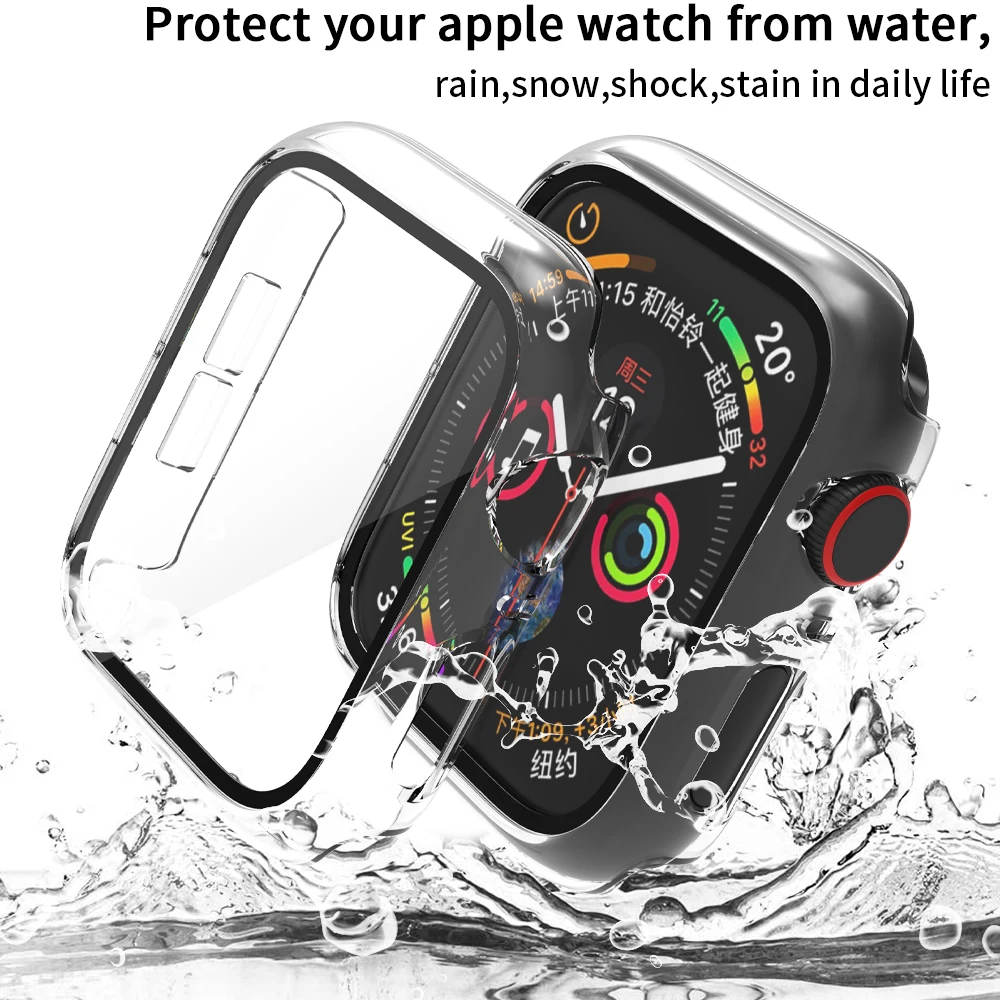 Стекло + корпус корпус защиты apple watch серия 9/8 / 7 мм 45 мм бампер - Фотография_4