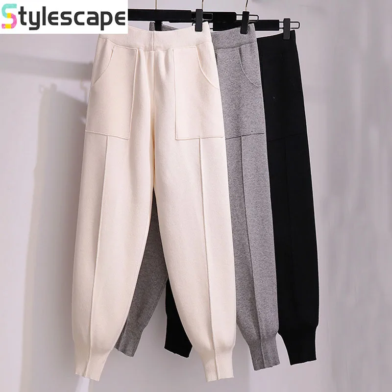 Брюки haren, женские осенние и зимние брюки-морковки