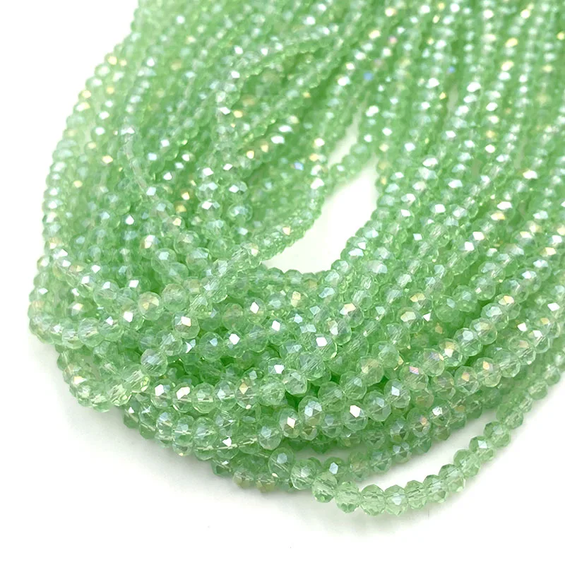 Красочные граненые хрустальные стеклянные бусины 2/3/4/6/8 мм - Фотография_3