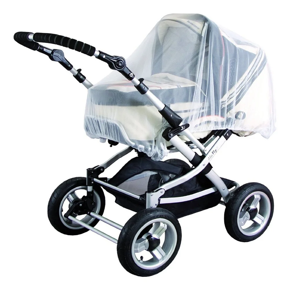 Красная детская коляска с полным покрытием - Фотография_5