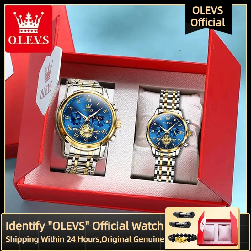Olevs элитный бренд кварцевые часы