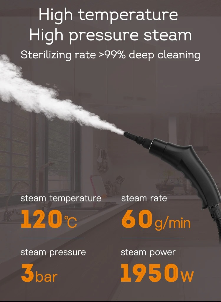 Пароочиститель, паровая швабра высокого давления и температуры - Фотография_4