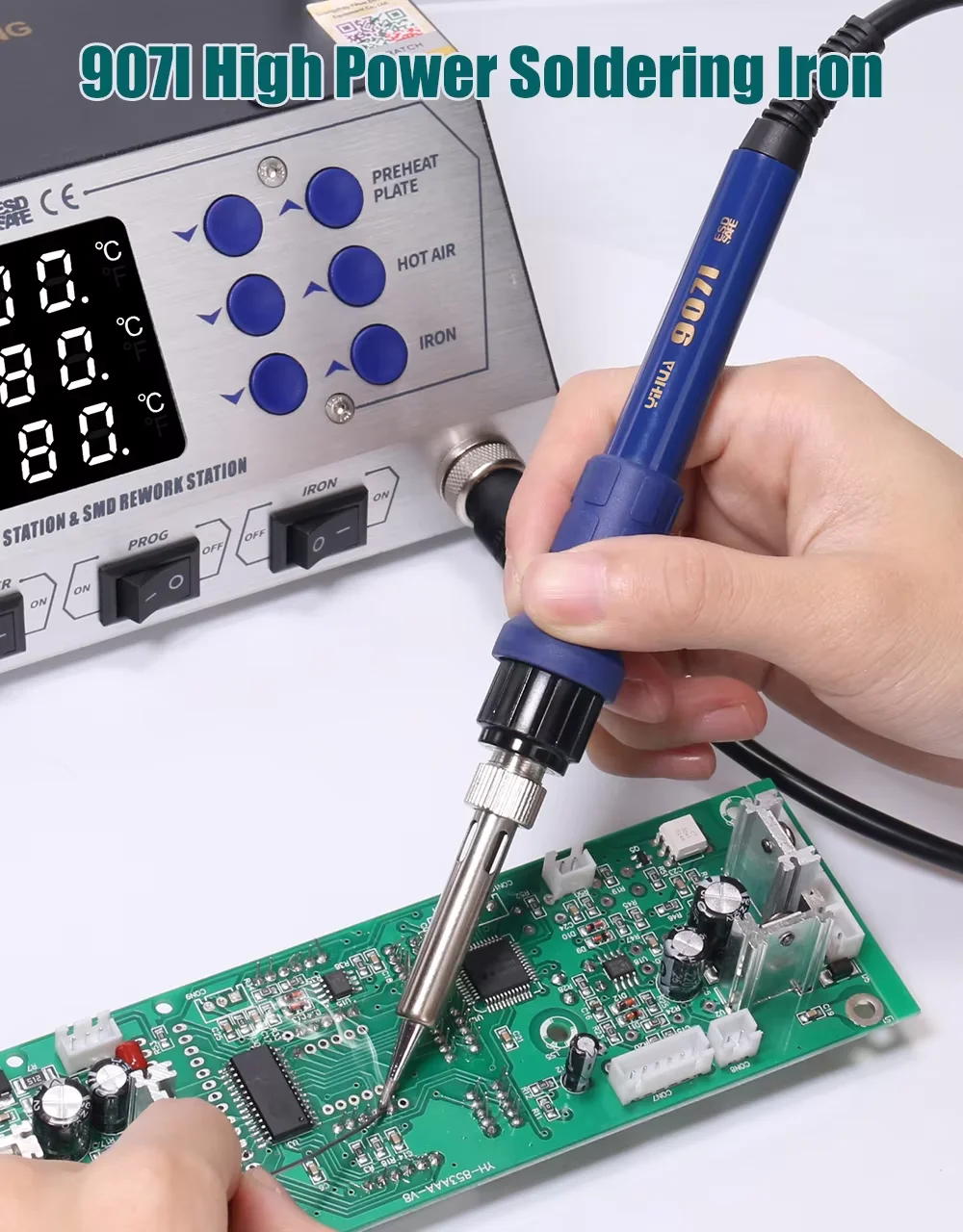 Паяльная станция yihua 853aaa + 3 в 1 - Фотография_2