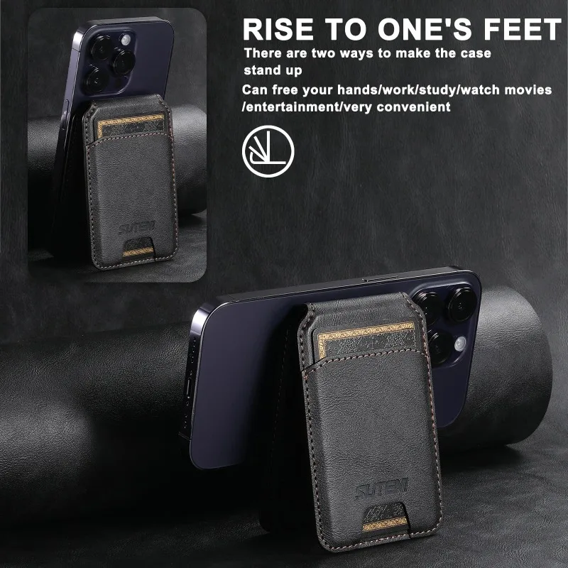 Роскошный кожаный чехол для мобильного телефона magsafe - Фотография_5