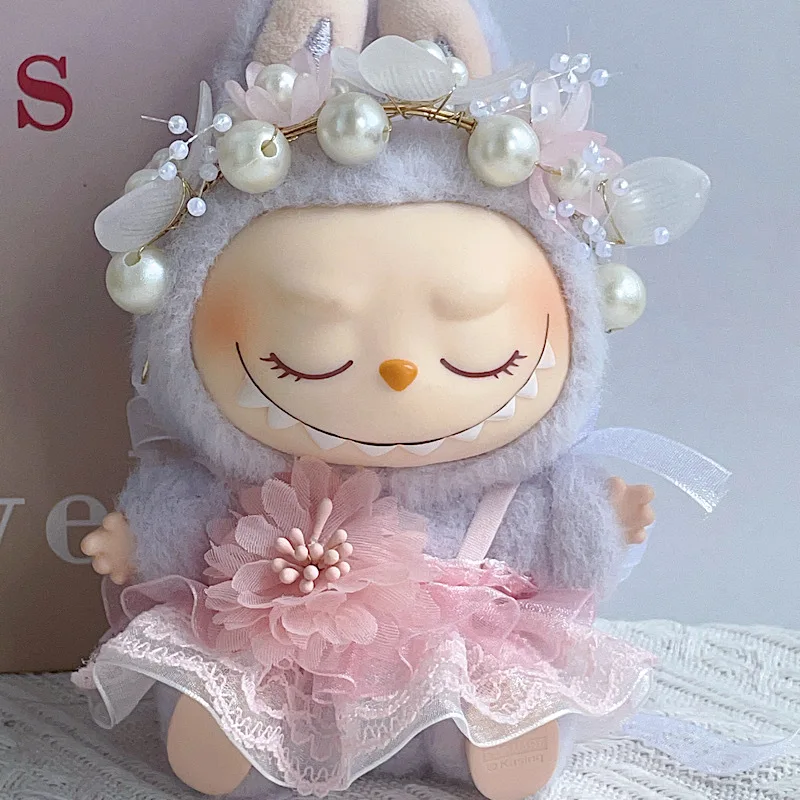 Кукла labubu с подвеской 17 см - Фотография_3