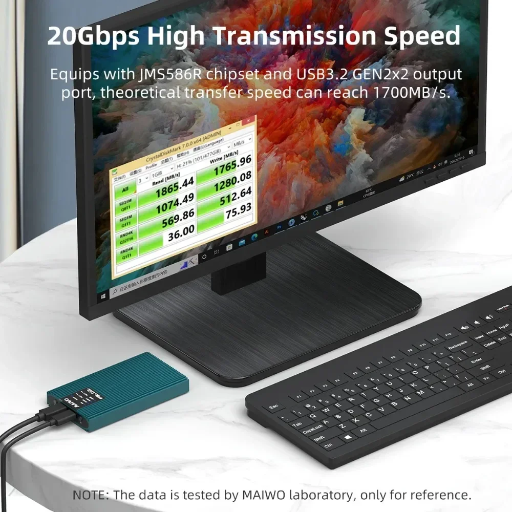 Корпус для внешнего жесткого диска maiwo m.2 nvme - Фотография_2