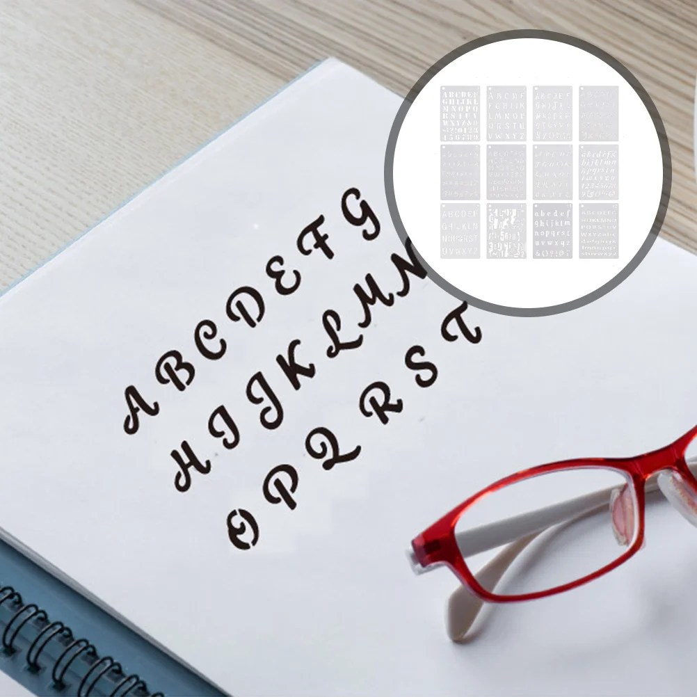 Шаблоны цифр алфавита