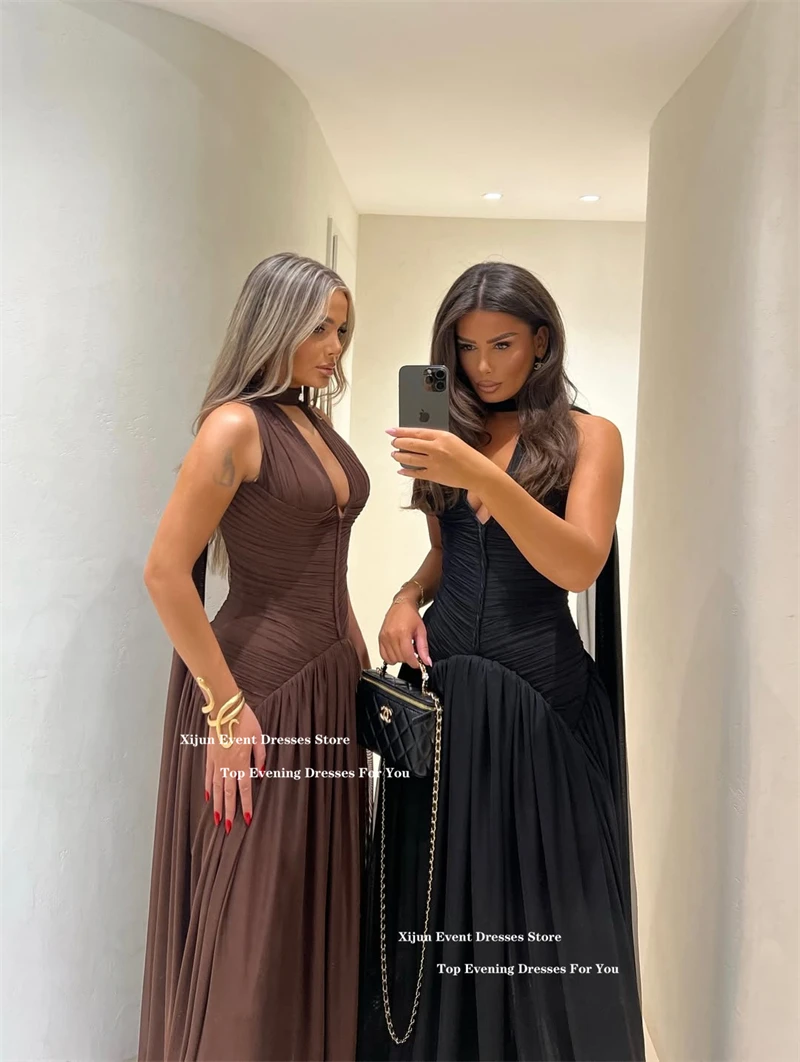 Xijun современные шифоновые длинные - Фотография_3