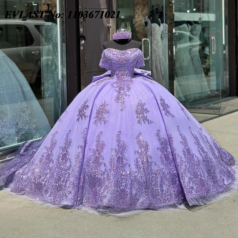 Evlast индивидуальное сиреневое платье quinnceanera