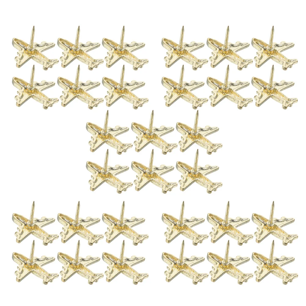 Металлические кнопки в виде самолета