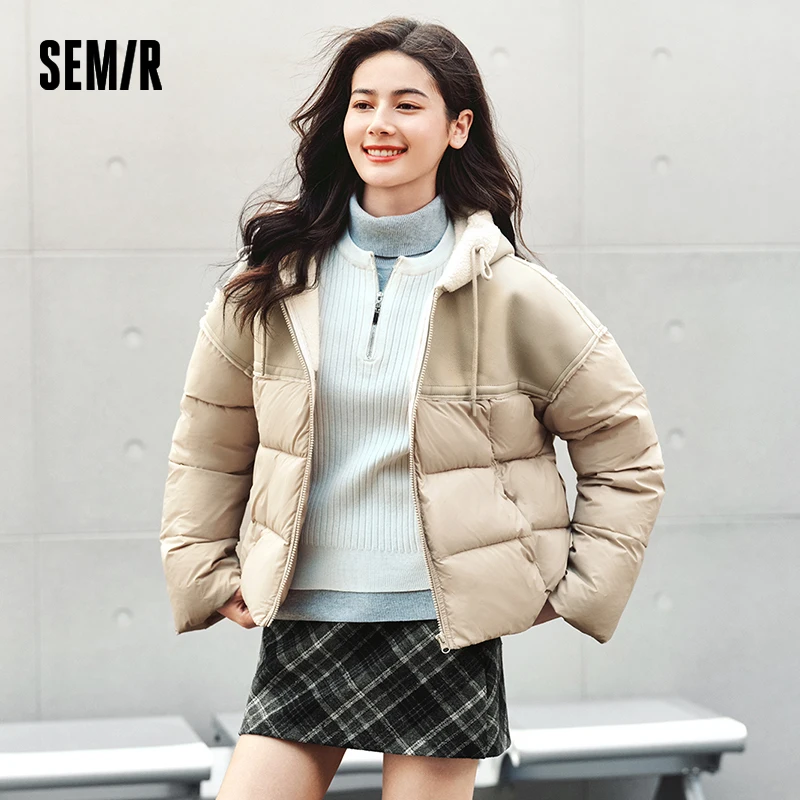 Куртка semir женская хлопковая в стиле пэчворк