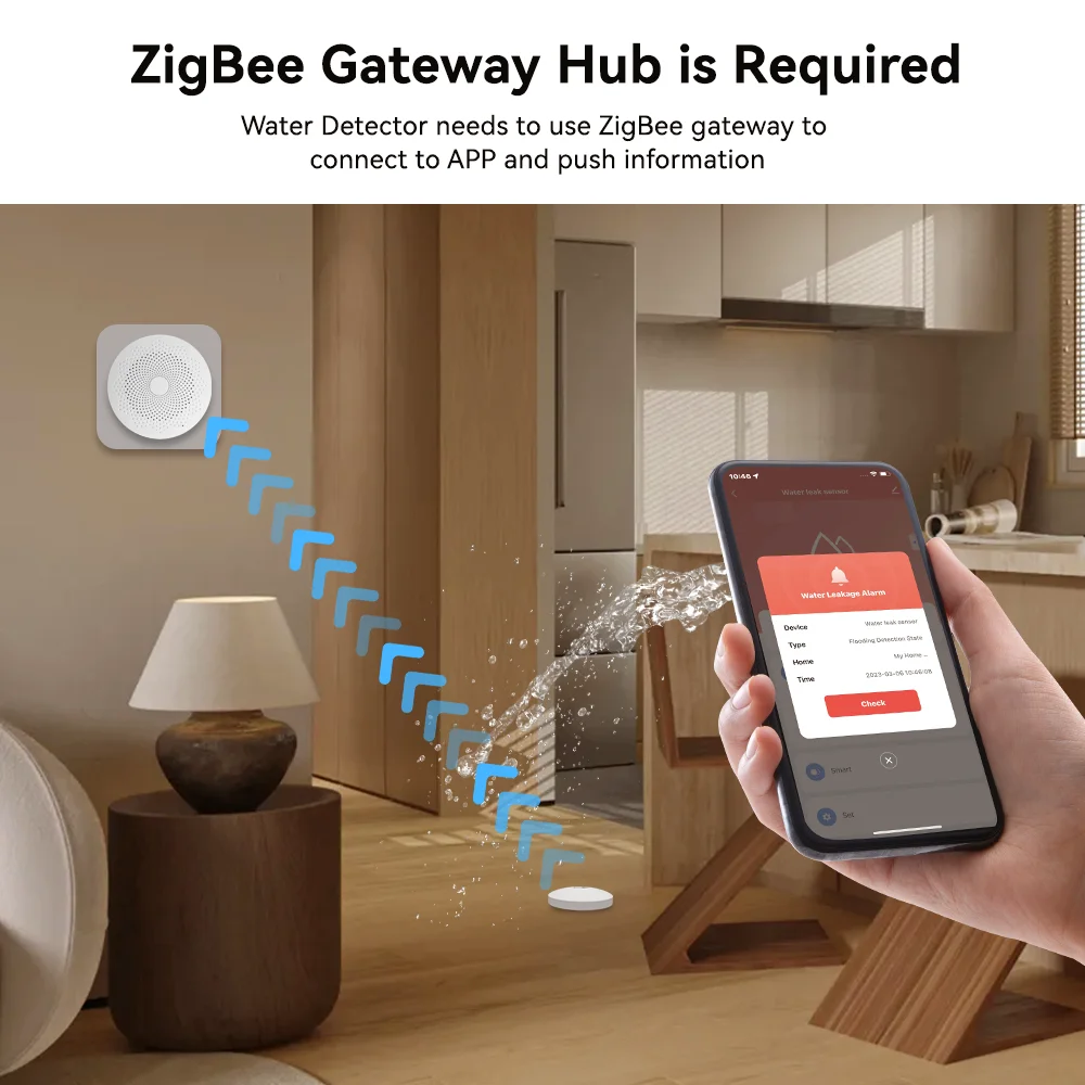 Датчик утечки воды meian zigbee - Фотография_5