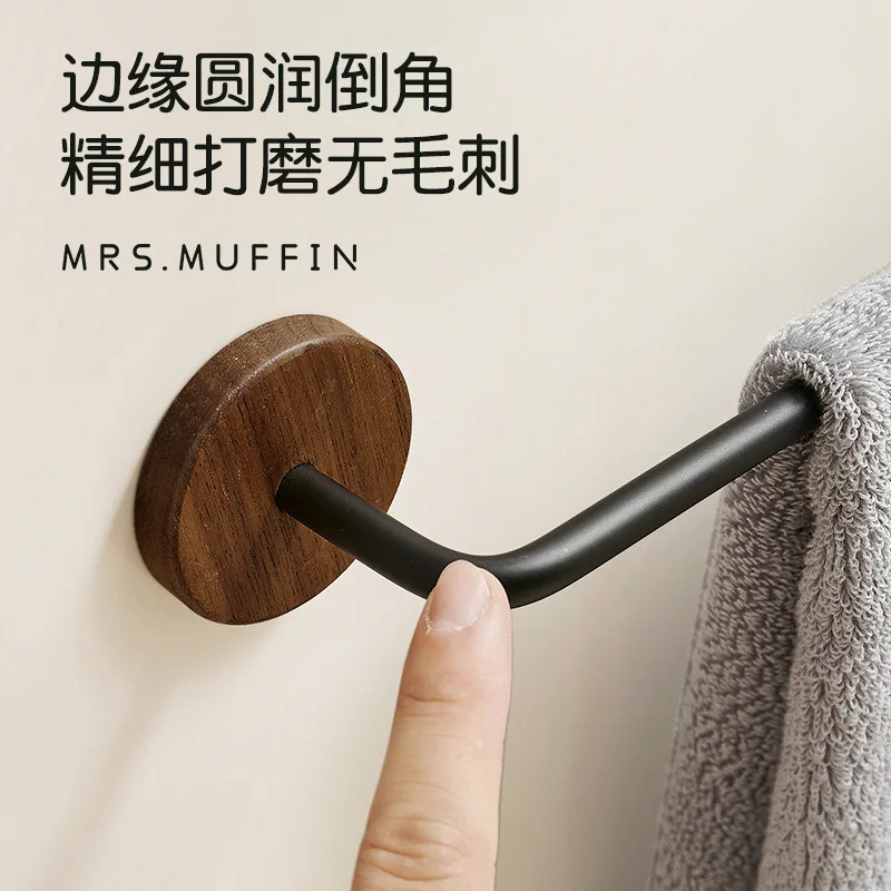 Вешалка для полотенец из орехового дерева в античном стиле - Фотография_4