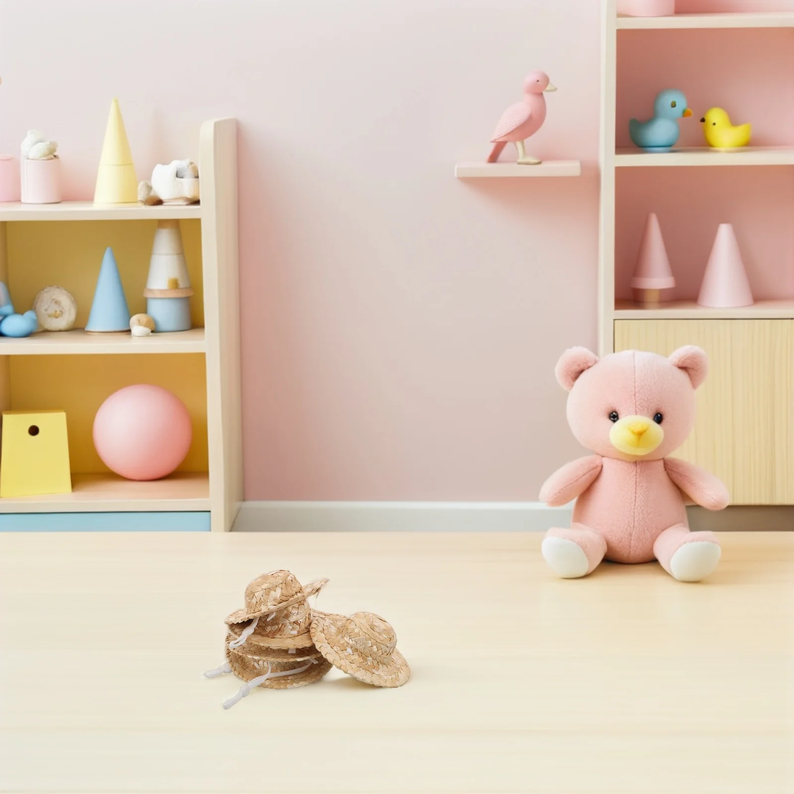 Мини-соломенные шляпы