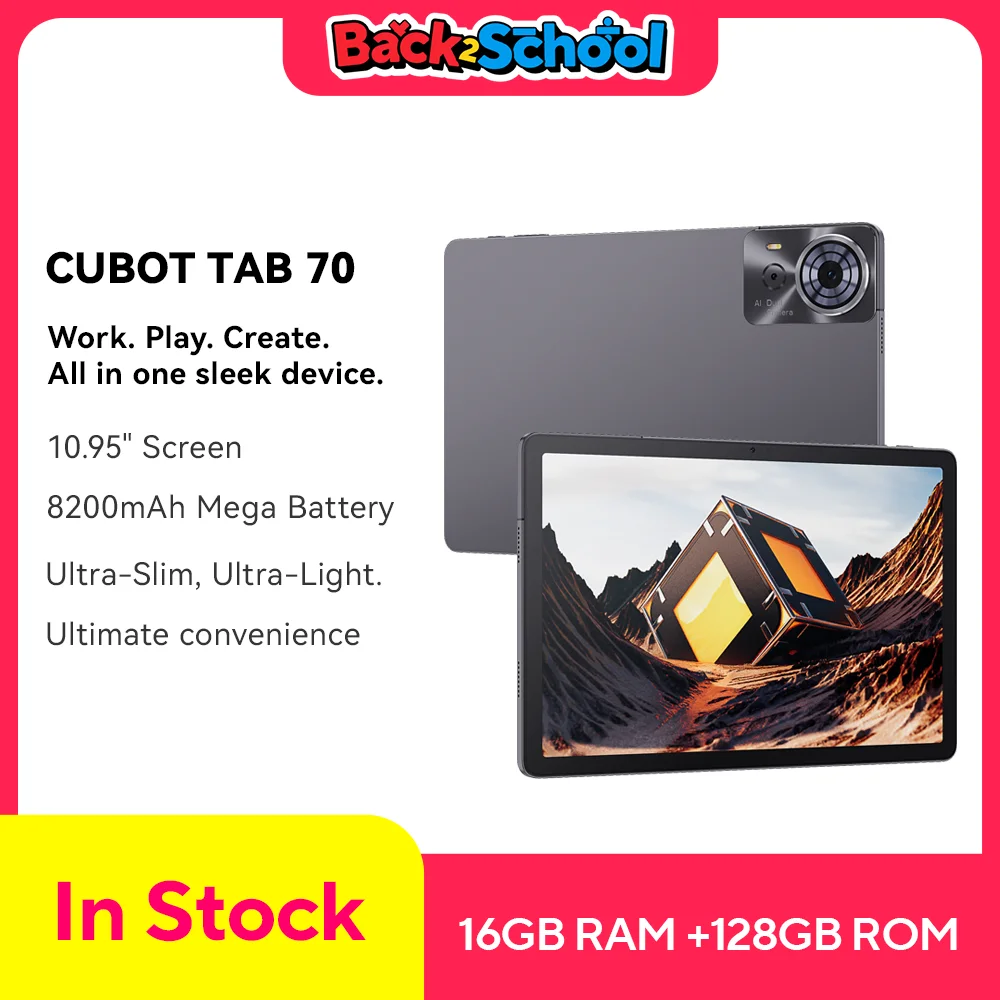 Cubot tab 70, новый планшет 2025 года