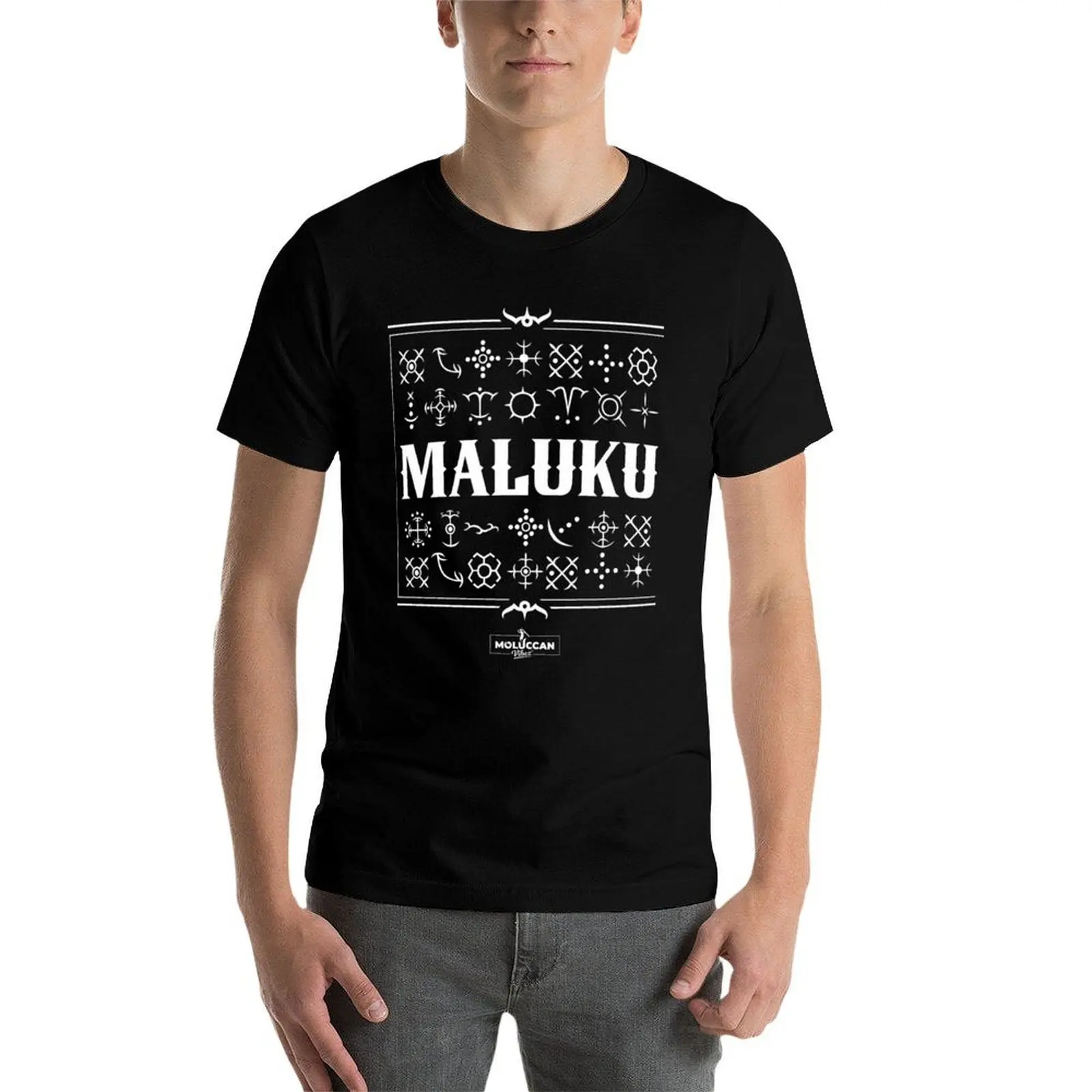 Maluku alifuru tekens design футболка - Фотография_4