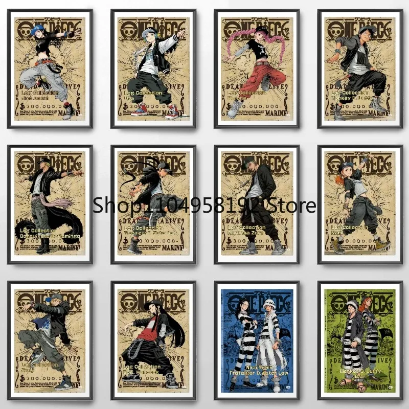 Цельный луффи, винтажные плакаты с надписью - Фотография_2