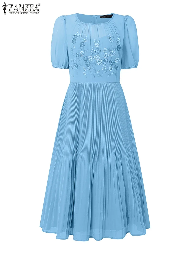 Zanzea, повседневное свободное плиссированное платье - Фотография_5