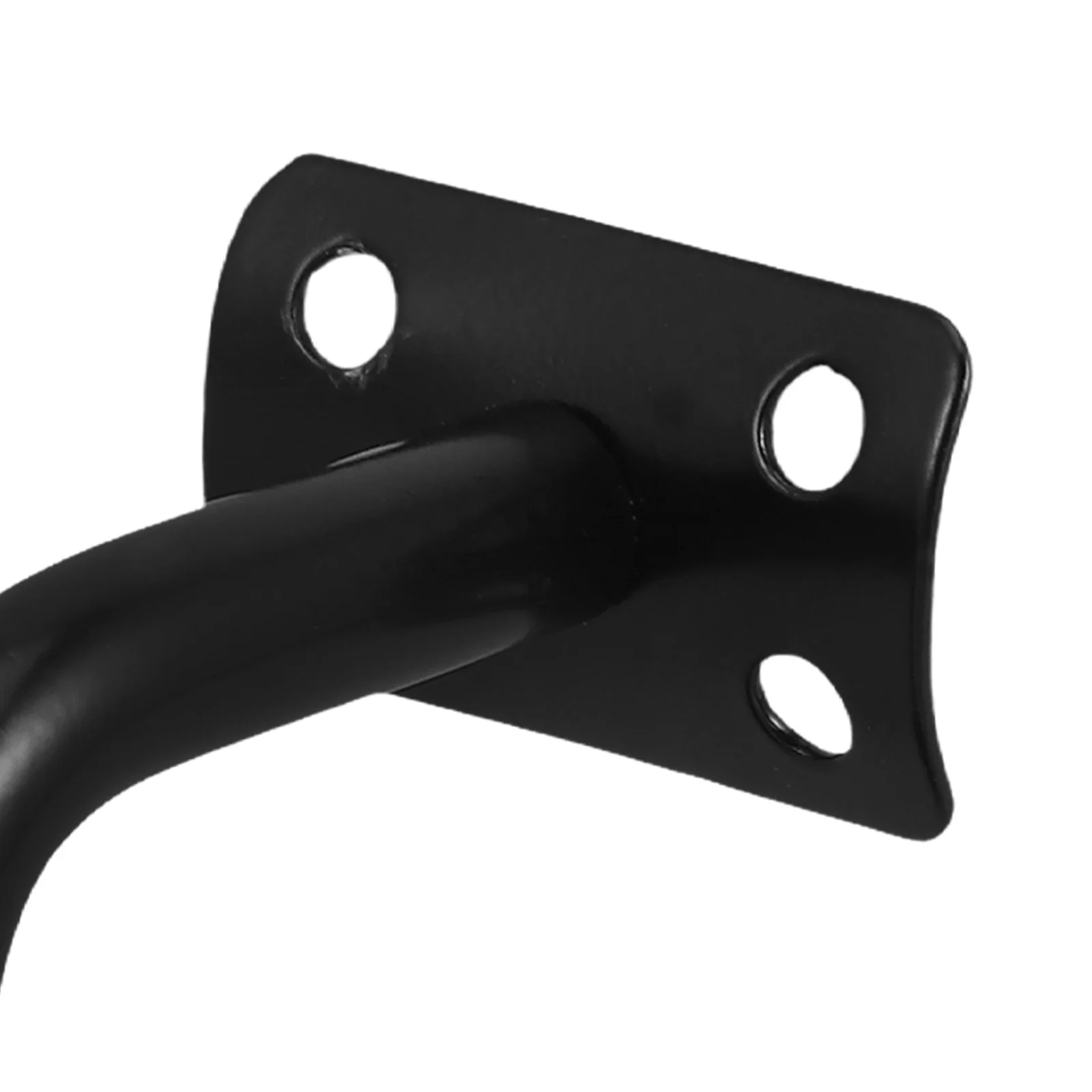 Черный окрашенный настенный кронштейн для перил из нержавеющей стали - Фотография_4