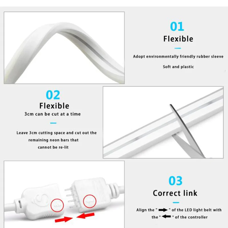 5v usb rgb неоновая светодиодная - Фотография_2