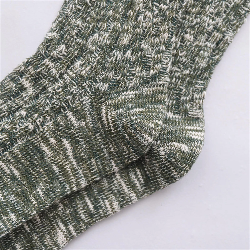 1 пара новых удлиненных толстых теплых простых носков выше колена - Фотография_6