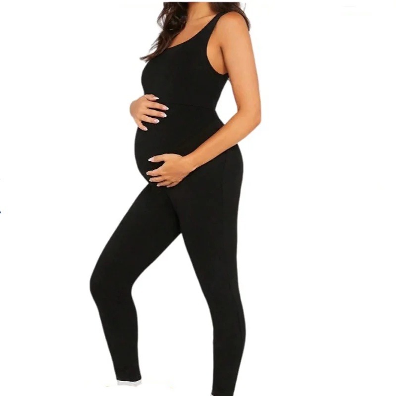 Черный комбинезон для беременных - Фотография_4