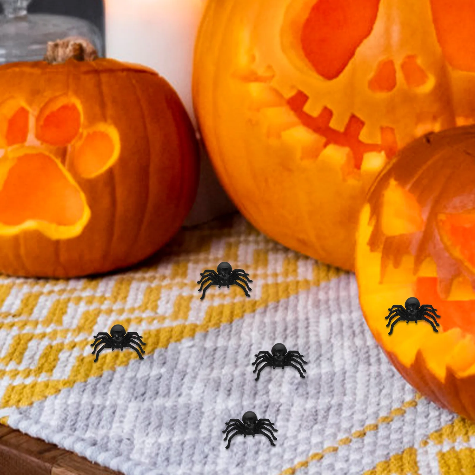 Маленькие мягкие пластиковые пауки - Фотография_5