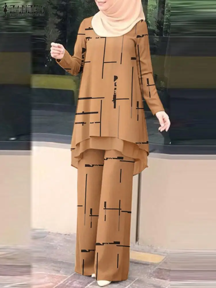 Винтажный стильный мусульманский костюм zanzea из 2 предметов - Фотография_4