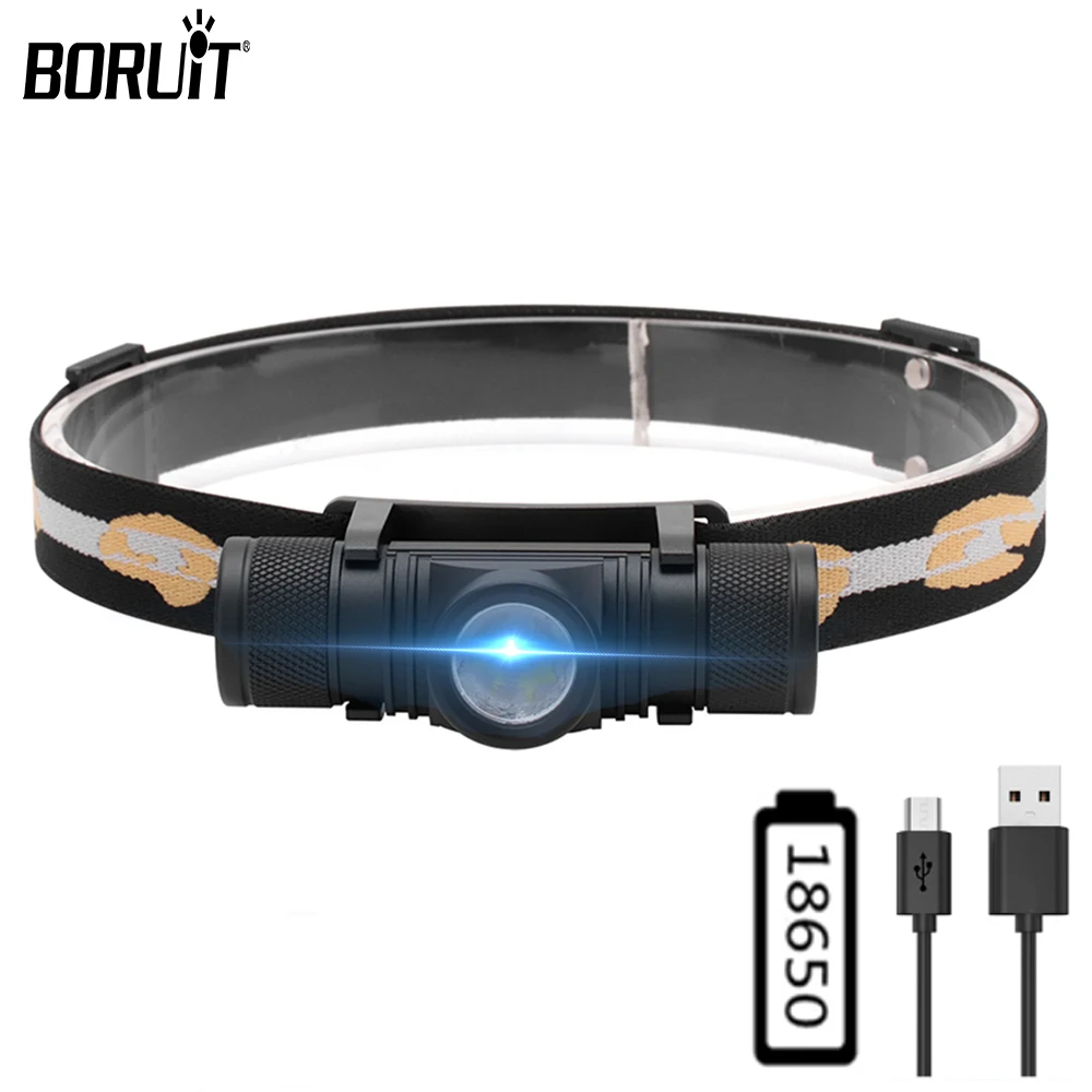 Boruit d10 светодиодный налобный фонарь 18650