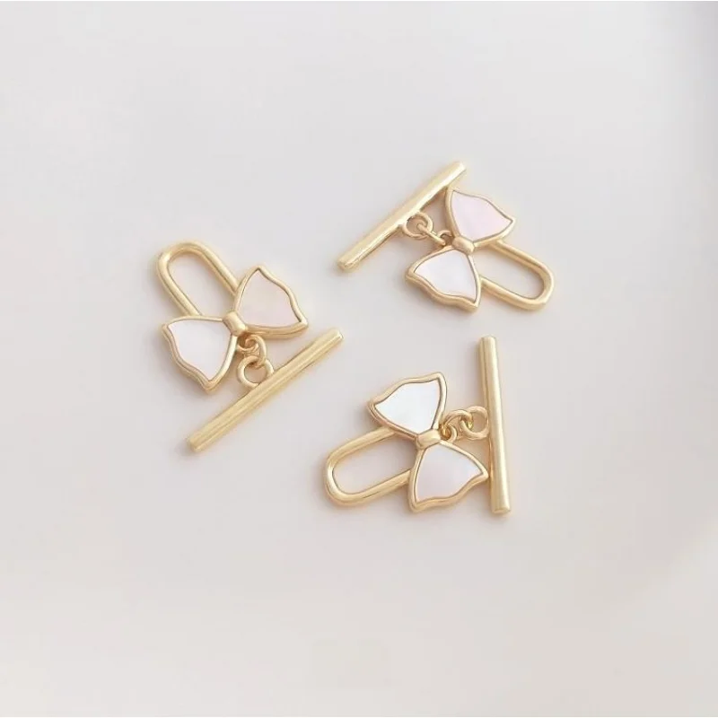 14k позолоченный инкрустированный натуральный материнский раковина - Фотография_4